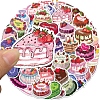 50Pcs Cartoon Constellation Cake PVC Adhesive Waterproof Stickers PW-WG750DE-01-3