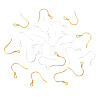 20Pcs 2 Styles 925 Sterling Silver Flat Coil Earwire STER-TA0001-38-3