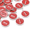 Platinum Plated Alloy Enamel Charms LS-ENAM-S118-03I-P-4