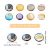 128Pcs 8 Colors Drawbench Freshwater Shell Beads Strands SHEL-SC0001-15-2