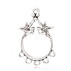 Tibetan Style Alloy Chandelier Components Links PALLOY-K209-02A-AS-1