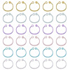 150Pcs 6 Colors Plastic Loose Leaf Book Binder Hinged Rings FIND-TA0010-54C-2