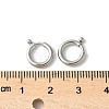 316 Surgical Stainless Steel Spring Gate Rings STAS-H234-06P-01-3