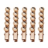 Electroplate Iron Alligator Hair Clips KK-WH0078-03KCG-1