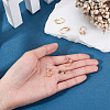 10Pcs Brass Micro Pave Clear Cubic Zirconia Leverback Earring Findings KK-TADJ0001-20B-6