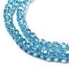 Electroplate Transparent Glass Beads Strands LS-EGLA-A035-T3mm-A08-3