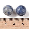 Natural Blue Spot Jasper No Hole Sphere Beads G-K353-04B-14-3