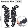 Sew on Flower Appliques PATC-WH0005-46A-2