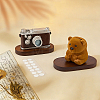 1Pc Oval Wood Display Pedestals AJEW-WH0485-37A-4