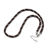 Ployester Core-Wrapped Round Cord Necklace Making KK-CBACFA2-03P-3