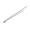 Brass Ball Chain Ear Nuts KK-G510-18P-2