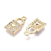 Rack Plating Alloy Rhinestone Pendants FIND-N005-29G-A-2