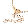 Natural Lapis Lazuli Wire Wrapped Pendant Necklaces X-NJEW-JN03080-03-3