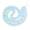 Transparency Electroplate Glass Beads Strands GLAA-T023-39A-06-2