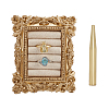 Resin & Velvet Photo Frame Ring Display Stands RDIS-WH0001-42B-1
