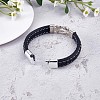 Word Love You Forever Zinc Alloy Interlocking Knot Link Bracelet JB752A-1-5