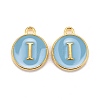 Golden Plated Alloy Enamel Charms ENAM-S118-04I-1