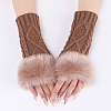 Polyacrylonitrile Fiber Yarn Knitting Fingerless Gloves COHT-PW0001-15F-3