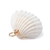 Summer Beach Natural Shell Pendants PALLOY-JF02648-02-4