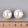 ABS Plastic Imitation Pearl Pendants FIND-H052-01I-01G-3