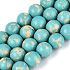 Synthetic Turquoise Beads Strands G-N364-08D-01-2