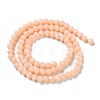 Opaque Solid Color Imitation Jade Glass Beads Strands EGLA-A039-P4mm-D06-2