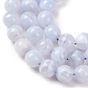 Natural Blue Lace Agate Beads Strands G-F222-30-10mm-01A-4