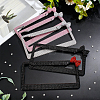5 Sets 5 Colors Stainless Steel & Arcylic Rhinestone Frames for Licence Plate DIY-WA0001-32A-5