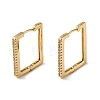 Brass Micro Pave Cubic Zirconia Hoop Earring EJEW-L271-21KCG-05-1