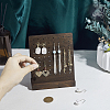 Detachable Wood Earring Display Stands EDIS-WH0011-07-3