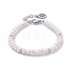 Natural Cultured Freshwater Pearl Beaded Bracelets BJEW-JB05257-01-1