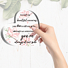Heart-shaped with Word Acrylic Ornaments DJEW-WH0241-010-3