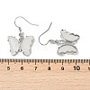 Natural Mixed Stone Brass Dangle Earrings EJEW-M081-01P-3