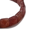 Natural Strawberry Quartz Beads Stretch Bracelets for Women Men BJEW-C097-06-08-2