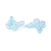 Electroplate Transparent Glass Beads EGLA-N057-03F-3