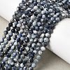 Natural Sapphire Beads Strands G-G343-B05-4mm-1
