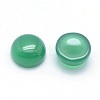 Natural Green Onyx Agate Cabochons G-P393-R05-10MM-2
