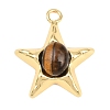 Natural Tiger Eye Pendants GG-G001-01G-07-1