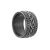 Vintage Totem Titanium Steel Wide Finger Rings for Men FS-WG9BFEA-08-3