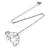 201 Stainless Steel Car Pendant Necklace with Cable Chains for Men Women NJEW-T009-JN105-1-45-A-1