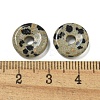 Natural Dalmatian Jasper Donut/Pi Disc Charms G-G142-01M-3