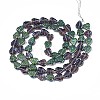 Electroplate Glass Beads Strands X-EGLA-S188-16-C03-2