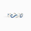 Wave Shaped 925 Sterling Silver Micro Pave Cubic Zirconia Finger Rings FS-WGA19D0-01-1