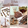 30Pcs Waxed Round Wooden Sticks WOOD-OC0004-51-5