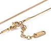 Ion Plating(IP) 304 Stainless Steel Snake Chain Necklaces NJEW-G081-04G-02-3