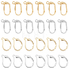 40Pcs 4 Style Brass Leverback Earring Findings KK-DC0002-15-1