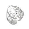 304 Stainless Steel Cuff Open Rings for Women RJEW-F218-01P-4