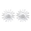 Non-Tarnish 201 Stainless Steel Filigree Joiners LS-STAS-N090-LA950-1-2