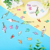 60Pcs 15 Styles Alloy and Enamel Big Pendants FIND-TA0010-95-5