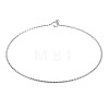 Textured Simple Thin Bangle for Girl Women BJEW-N013-005-3